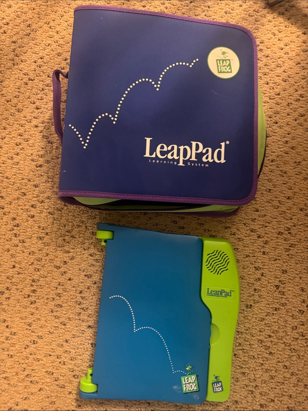 LeapPad Kids Tablet with Purple Carrying Case - Blue & Green